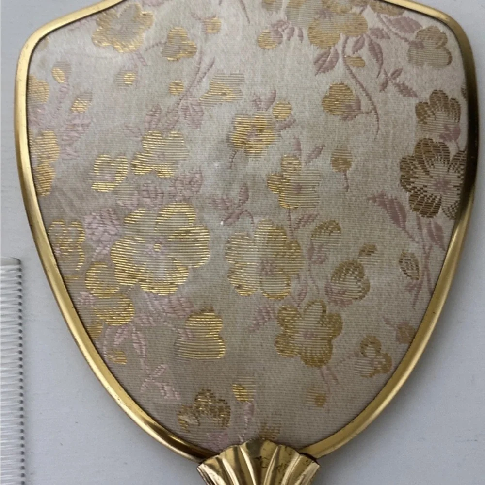 Vintage Vanity 3 Piece Dresser Set Mirror Brush Comb